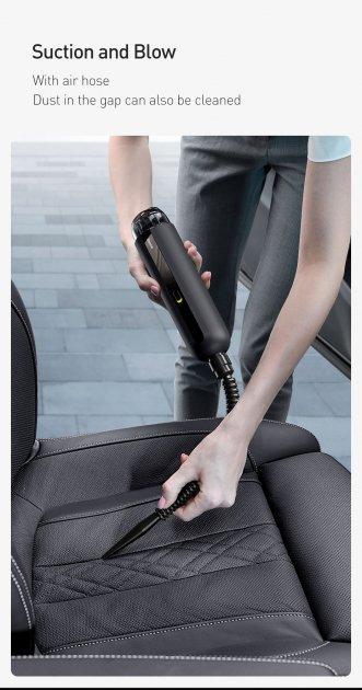 Пылесос автомобильный Baseus A2 Car Vacuum Cleaner 5000pa CRXCQA2-01 Black - фото 2