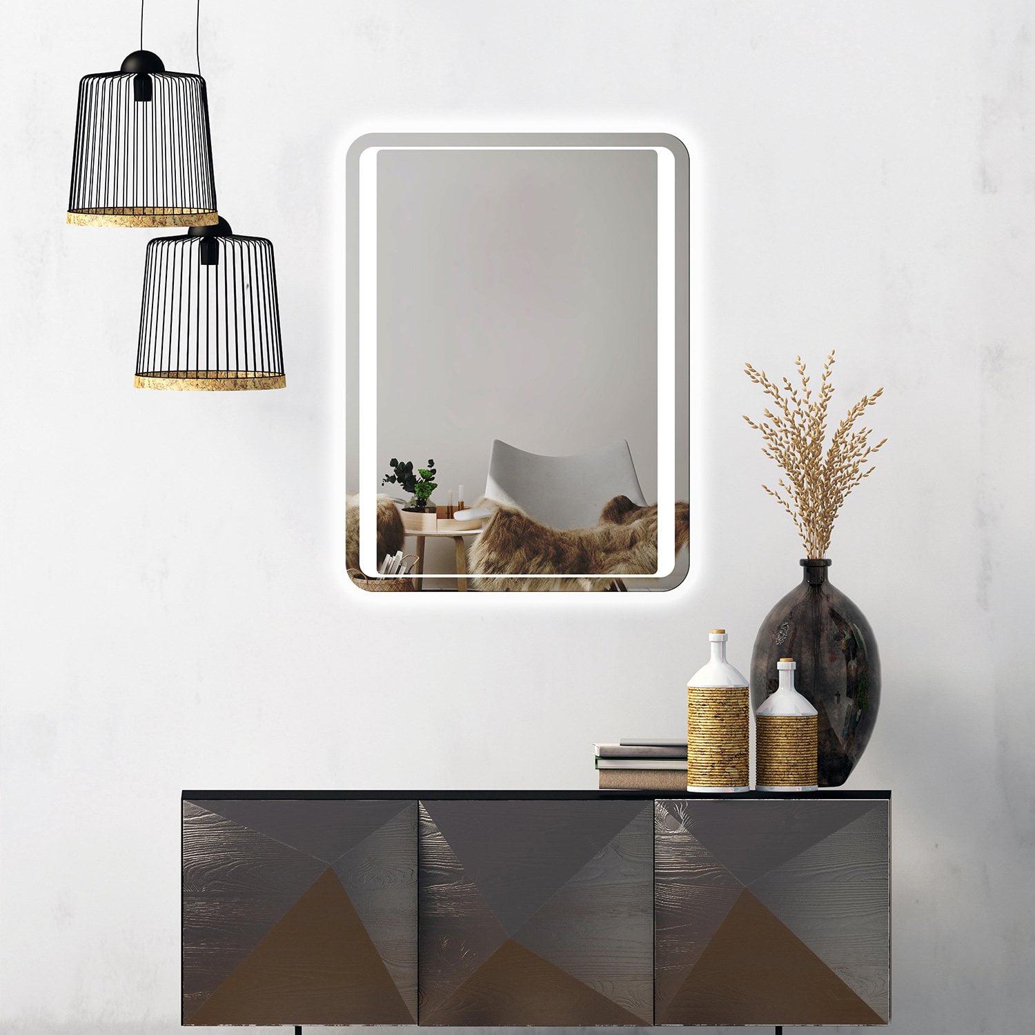 Зеркало Dim Dzerkal MAREA с LED-подсветкой 60х70 см (8172)