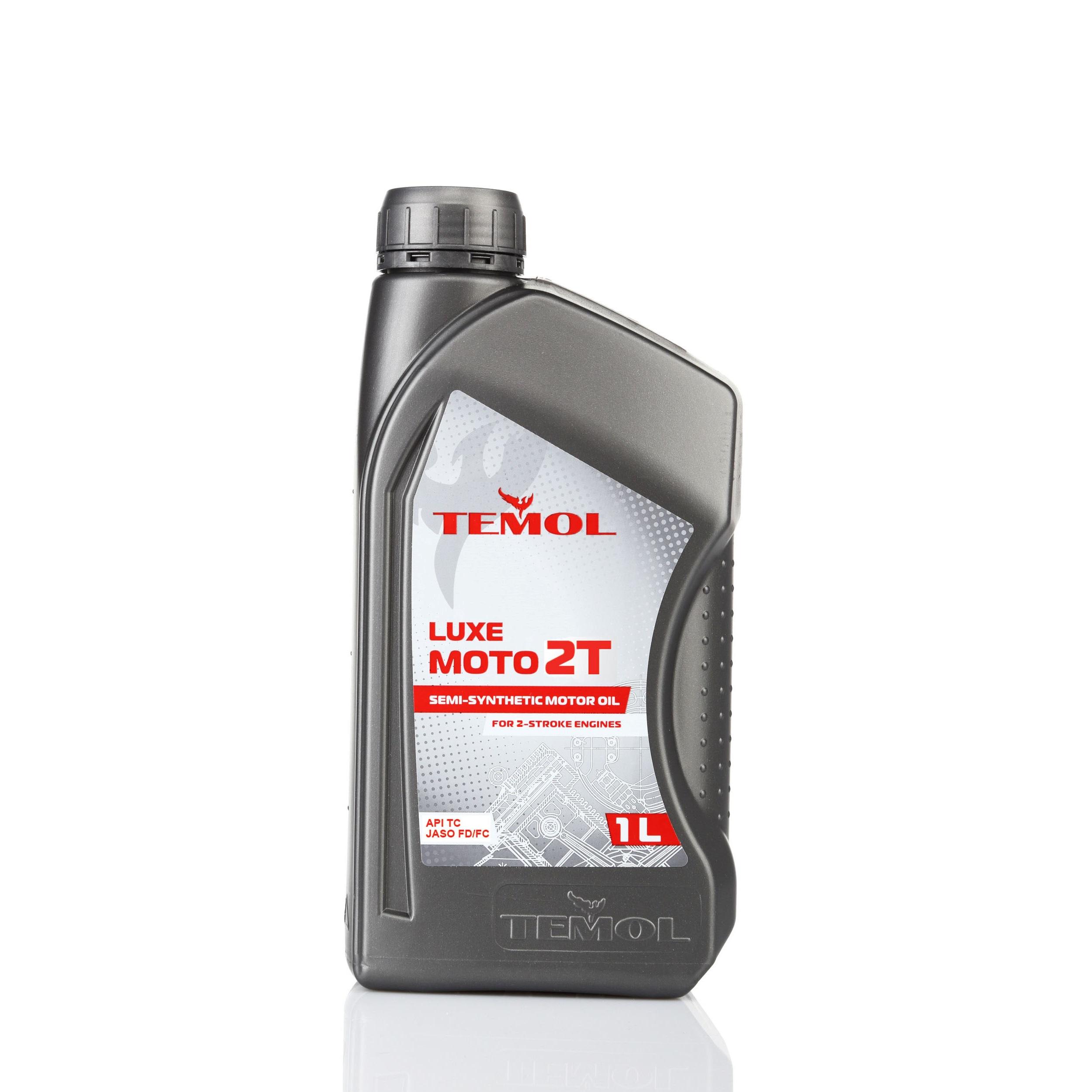 Моторное масло для мотоциклов и малогабаритной техники TEMOL Luxe Moto 2ТSAE 20.API TC 1 л