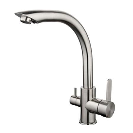 Смеситель для кухни Gappo G4399 1034050 на две воды Сатин (102385)