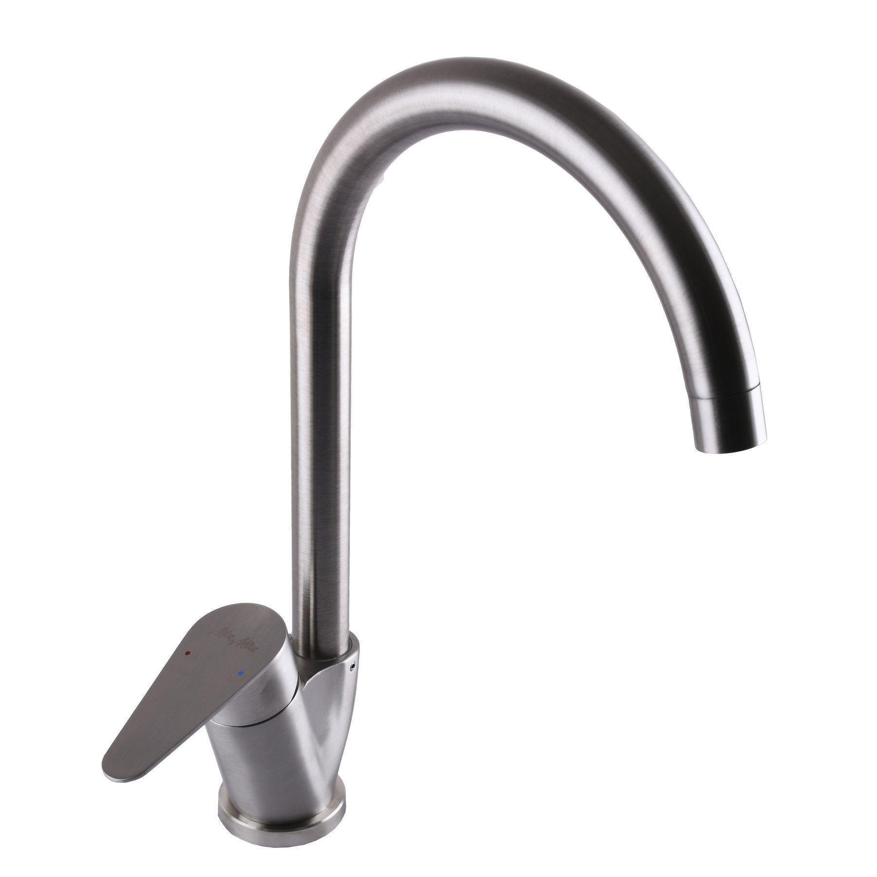 Смеситель для кухни из нержавеющей стали MixMIRA MAIN MSM-203S Сатин (20483) - фото 3 Смеситель для кухни из нержавеющей стали MixMIRA MAIN MSM-203S Сатин (20483) - фото 3