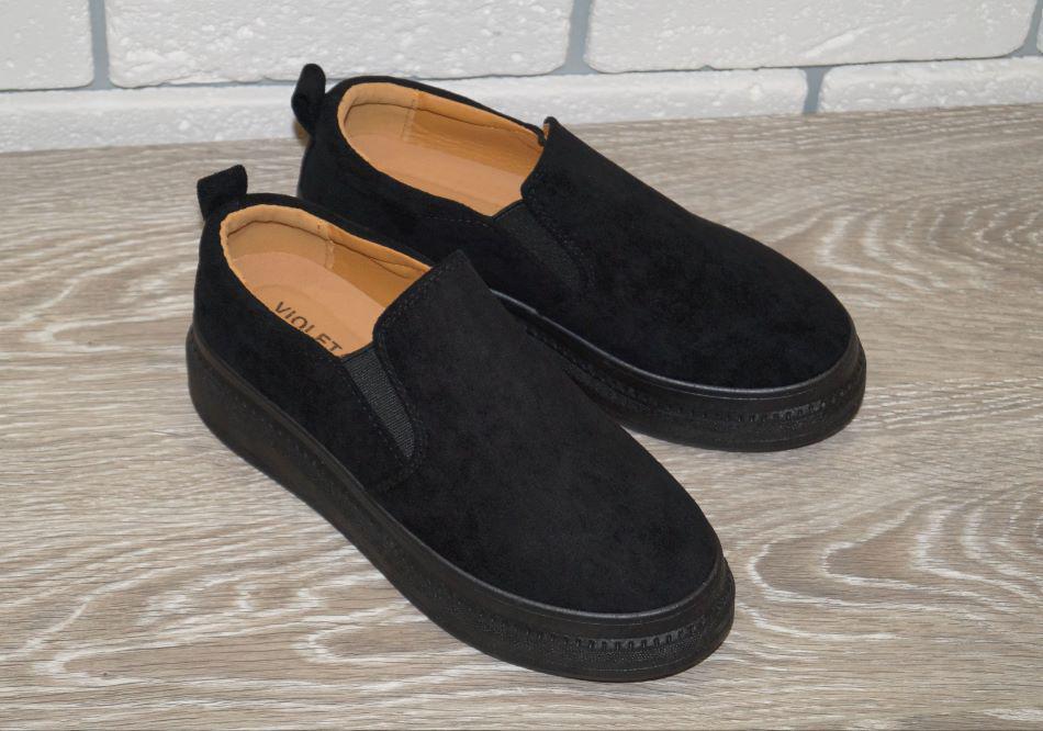 Слипоны демисезонные Violeta 41 р. 25,5 см Черный (30268-41) - фото 2