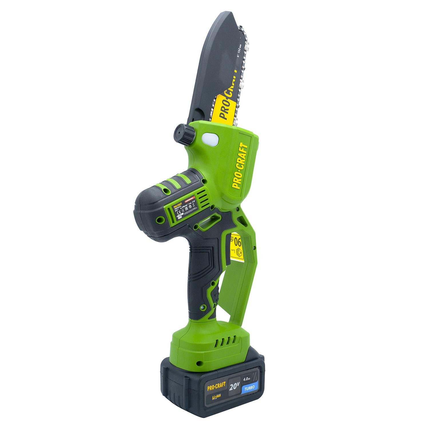 Пила аккумуляторная цепная Procraft PKA32Li 1 АКБ (030037) - фото 6