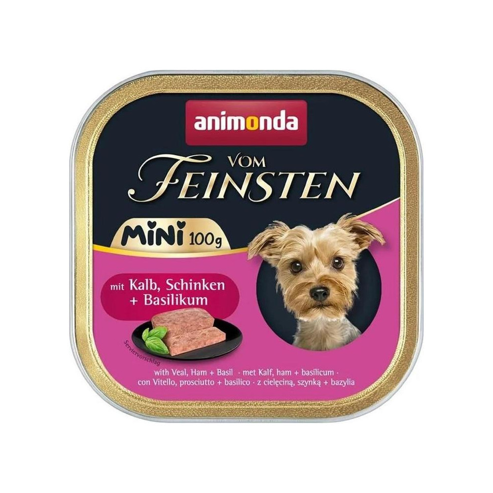 Корм влажный Animonda Vom Feinsten Mini для взрослых собак малых пород с ветчиной ветчиной и базиликом 100 г