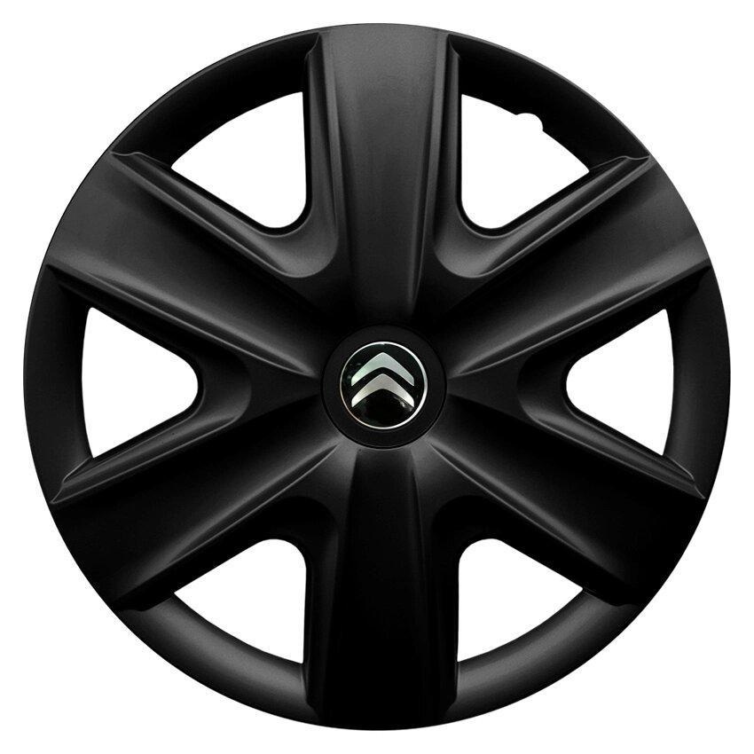 Комплект колпаков JAWOPLAST Hexan R16 для Citroen 4 шт. Black (28434963)