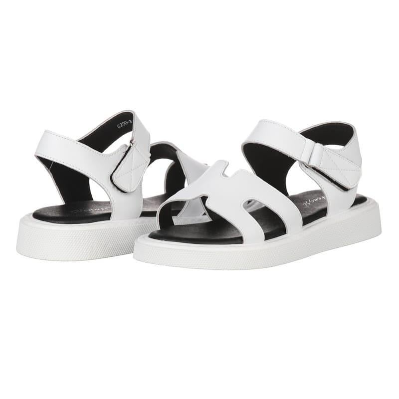 Босоніжки жіночі Hengji G290-3 шкіряні р. 40 Білий (30031)