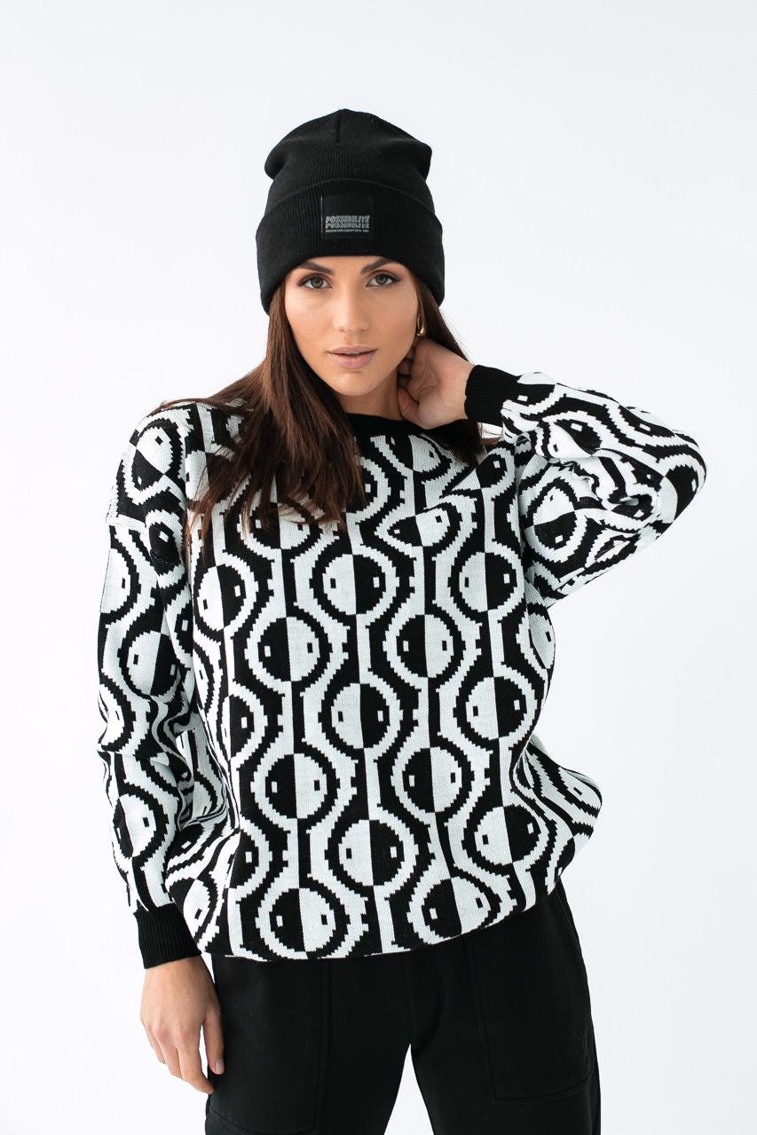 Кофта оверсайз LUREX S Черный (9442254)