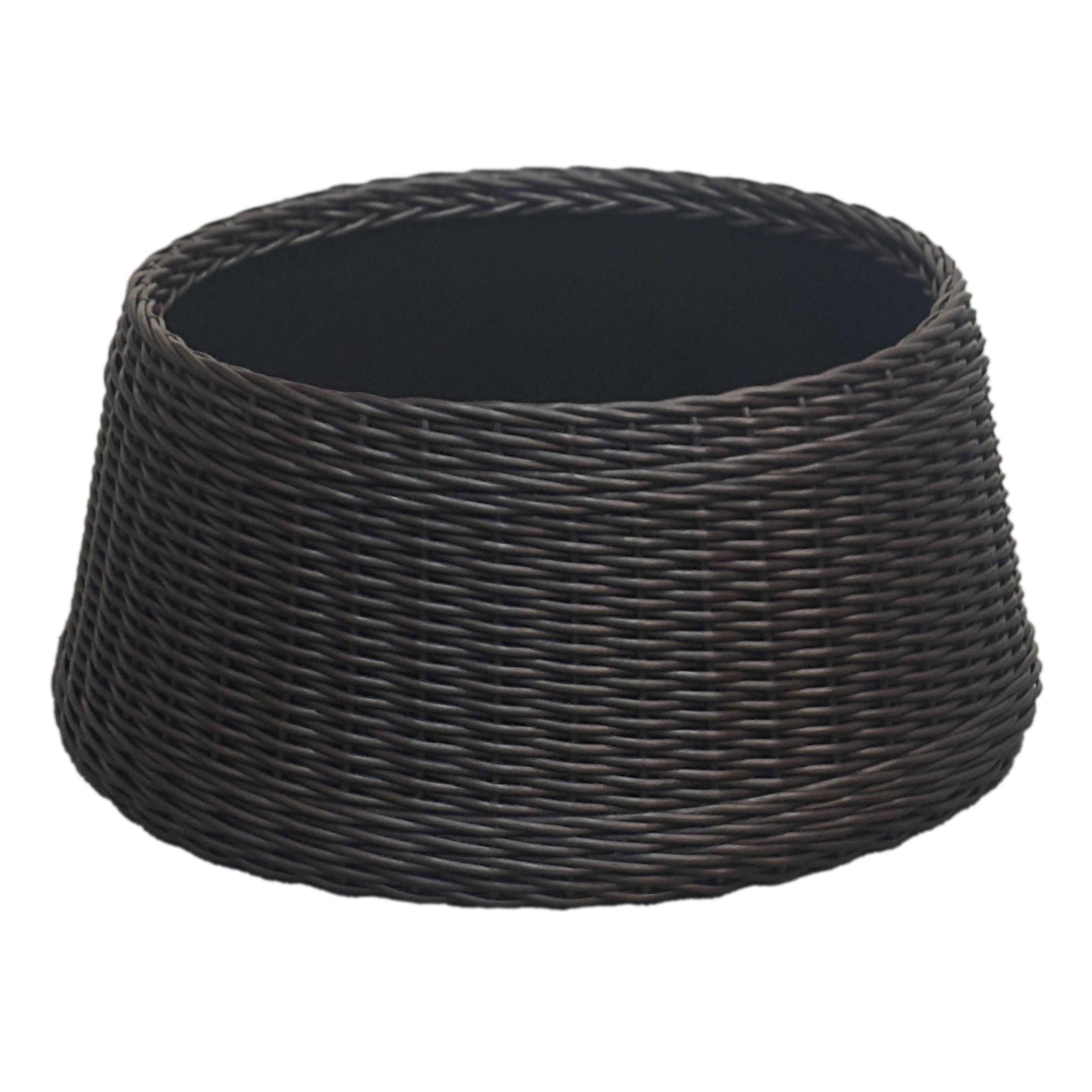 Подставка-юбка под елку плетеная из искусственного ротанга/ручной работы XL Венге (31230123)