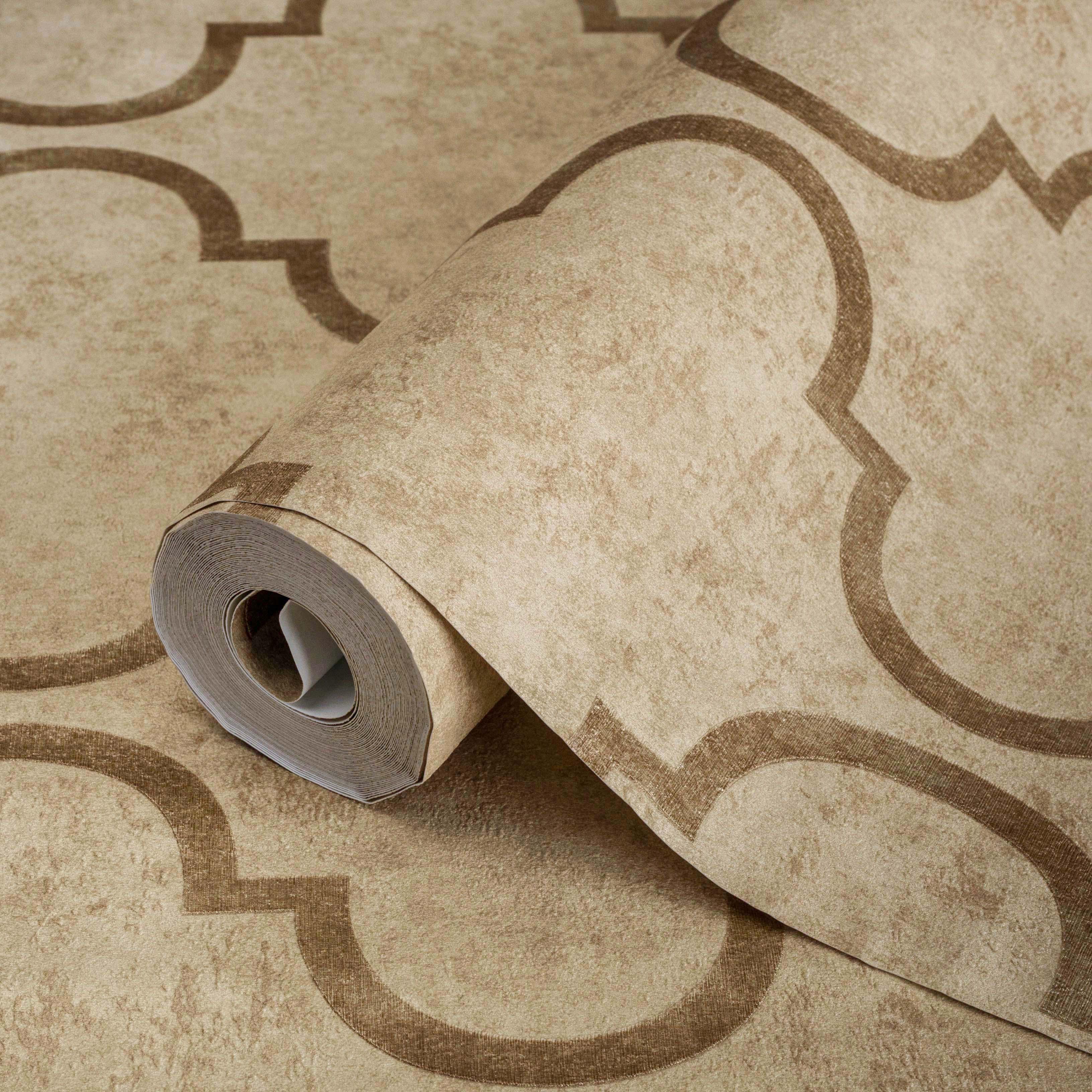 Обои виниловые AdaWall Indigo с восточным орнаментом на флизелиновой основе (4703-3)