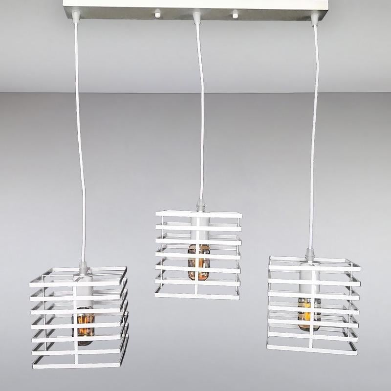 Люстра подвесная Light House NM-15296-P/3 WH на три лампы Белый