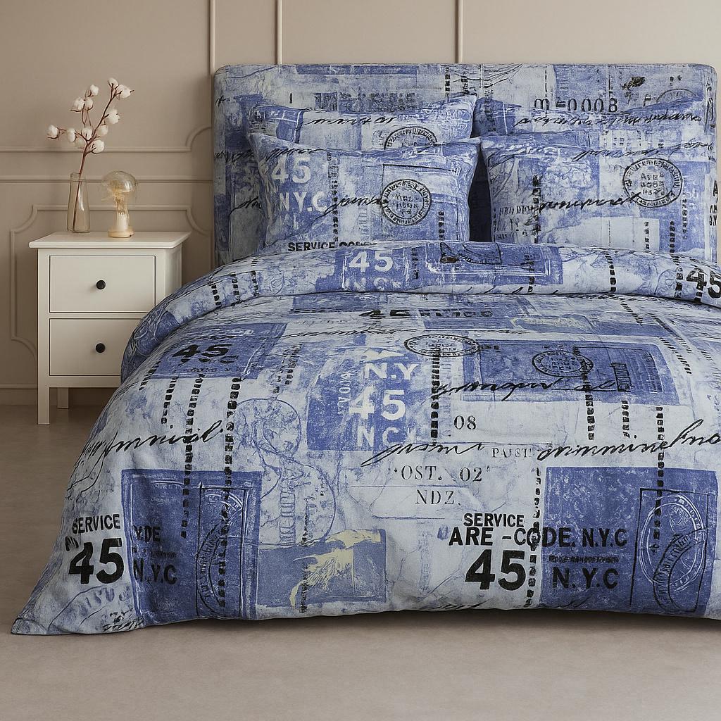 Комплект постельного белья Zastelli 25127 бязь евро 200х220 см Разноцветный (14817)