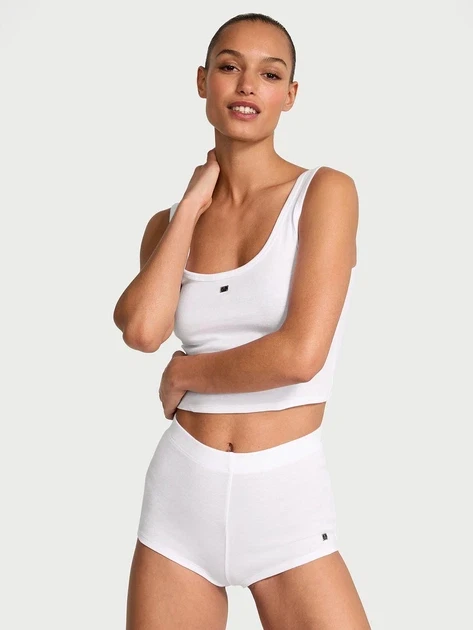 Пижама женская Victoria's Secret Tank & Shorts Pajama Set S Белый (631266823508) Пижама женская Victoria's Secret Tank & Shorts Pajama Set S Белый (631266823508)