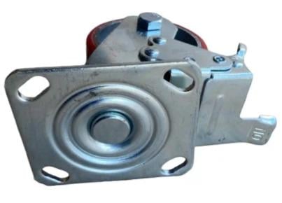 Колесо поворотное с тормозом чугун с полиуретаном 100 мм (2579558132) - фото 4 Колесо поворотное с тормозом чугун с полиуретаном 100 мм (2579558132) - фото 4