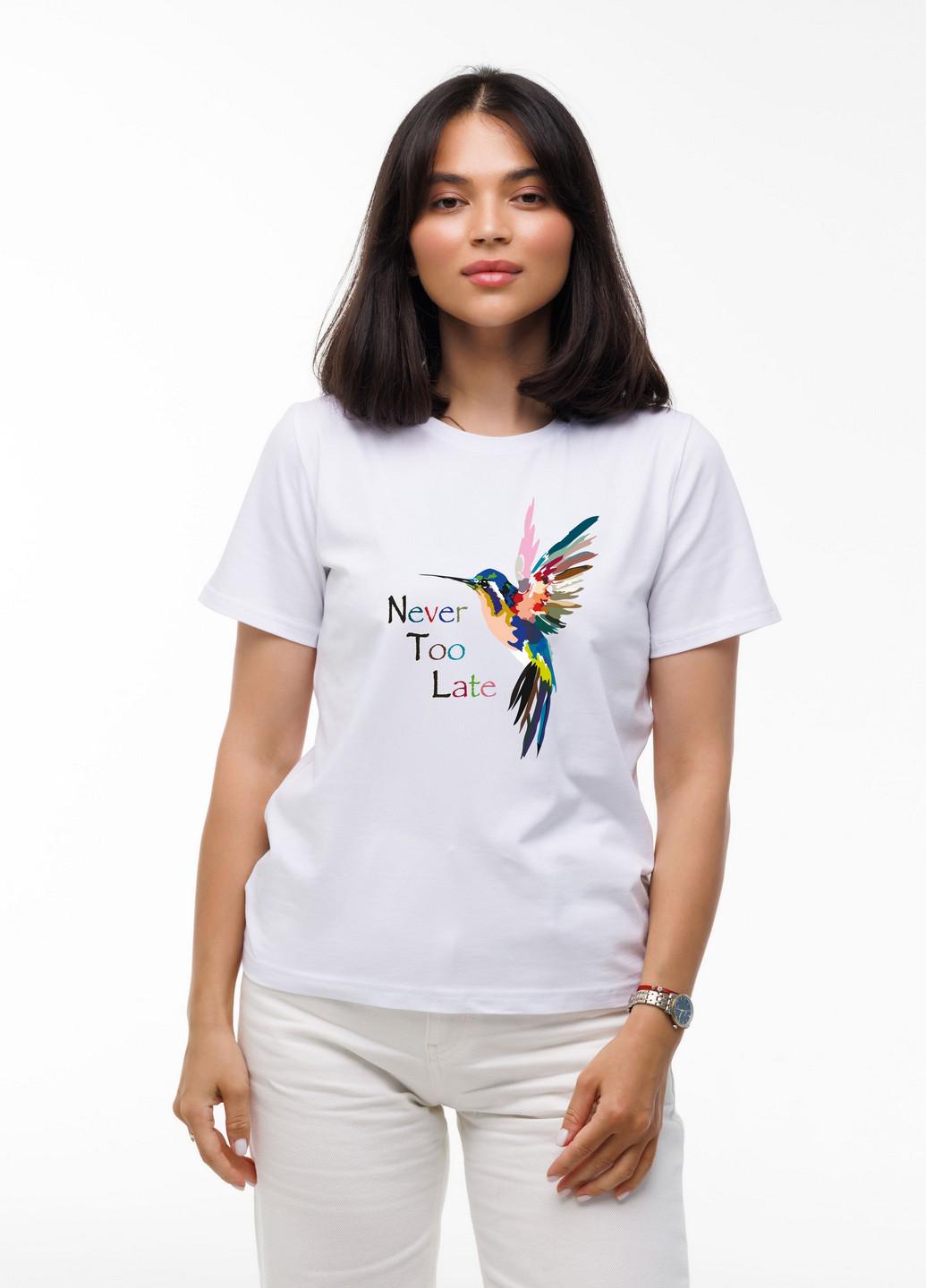 Футболка женская Наталюкс Колибри M Белый (4129083200031)