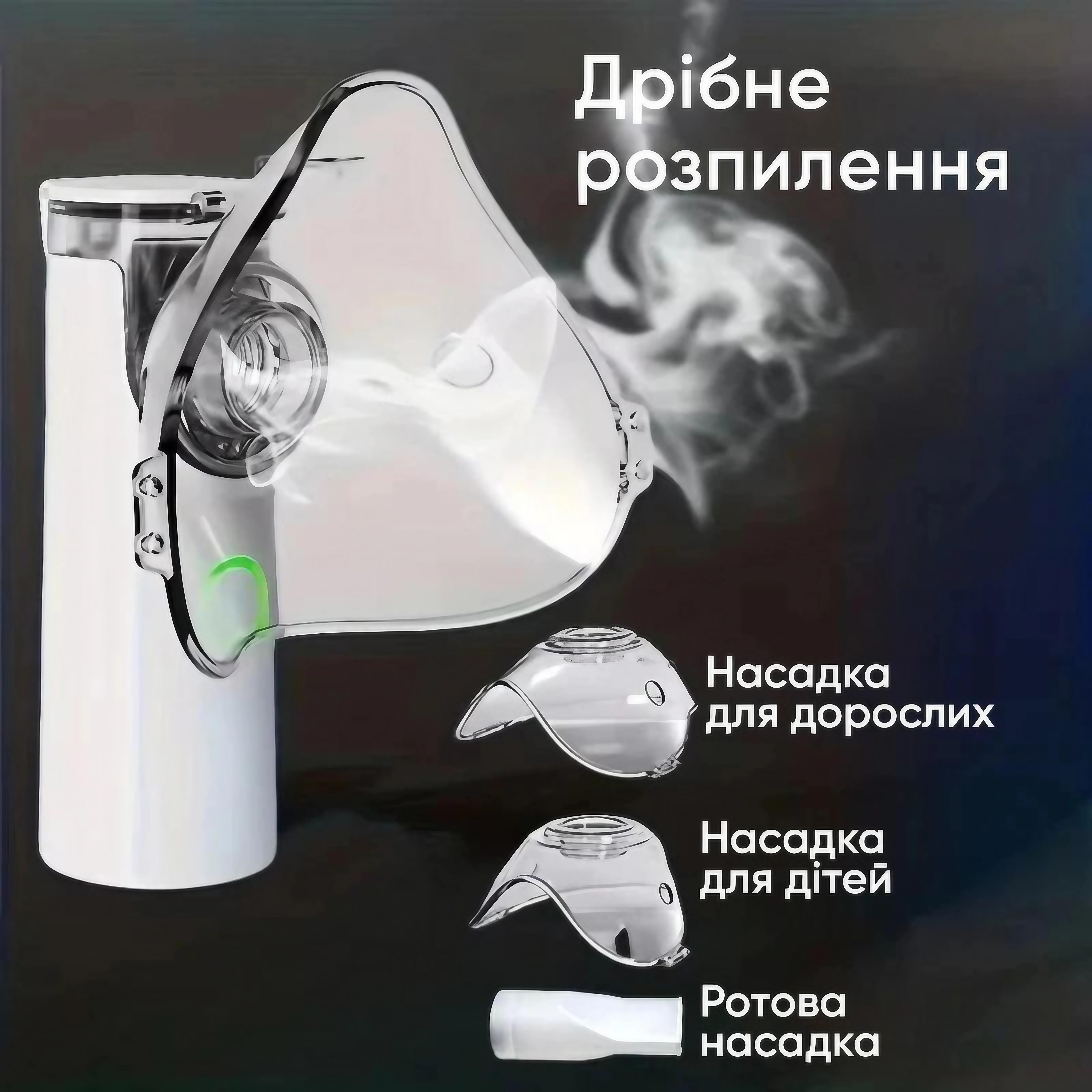 Ингалятор для взрослых и детей портативный ультразвуковой (trx-00009665) - фото 8 Ингалятор для взрослых и детей портативный ультразвуковой (trx-00009665) - фото 8