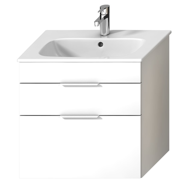 Тумба с умывальником подвесная Jika Deep H41J6144023001 65x62,1x43 см Белый (154124)