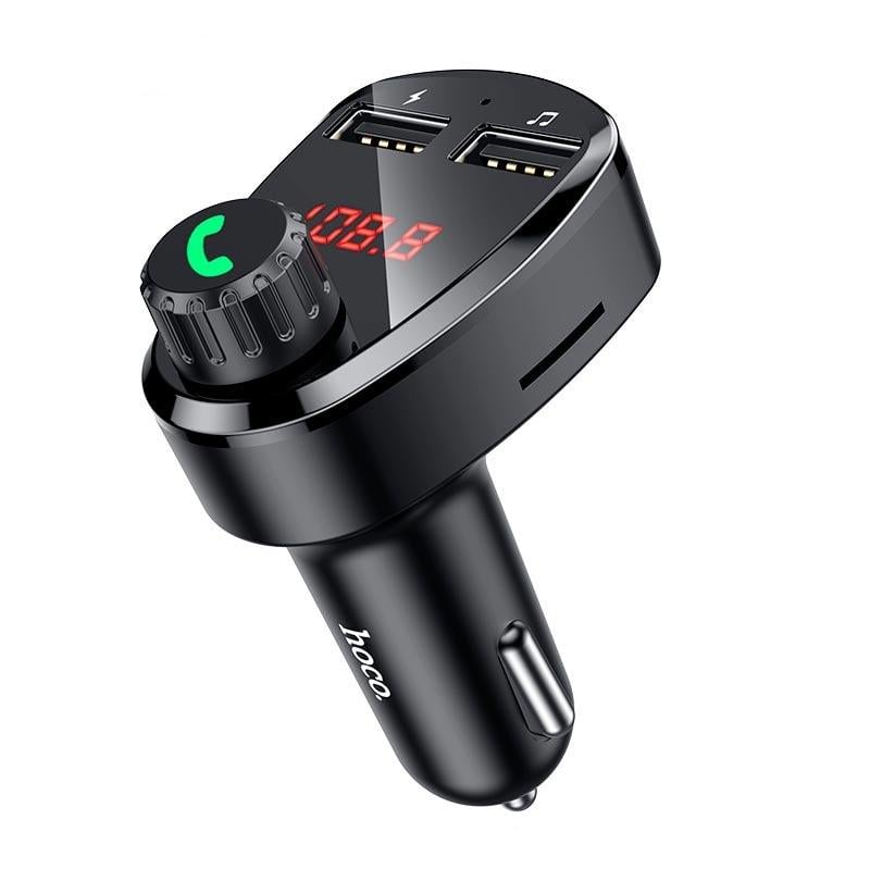 FM-трансмиттер Hoco DE24 Superior Car BT FM Transmitter 2хUSB 2,4A Black (2e1d51ff)