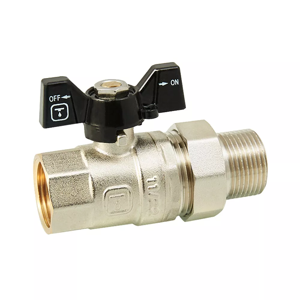 Кран шаровой с полуугоном ITAL PN40 прямой 3/4" никель (SQ-1046061) - фото 2 Кран шаровой с полуугоном ITAL PN40 прямой 3/4" никель (SQ-1046061) - фото 2