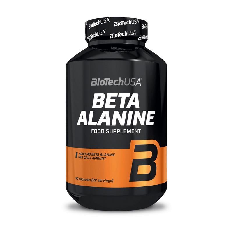 Предтренировщик BioTech Beta Alanine Mega Caps Бета-аланин аминокислота 90 капс.