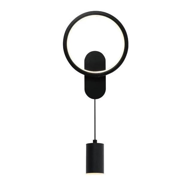 Бра настенное светодиодное Valeso с подвесным плафоном 3000/6500K IP20 G ph099 BK 30W Черный (28686815)