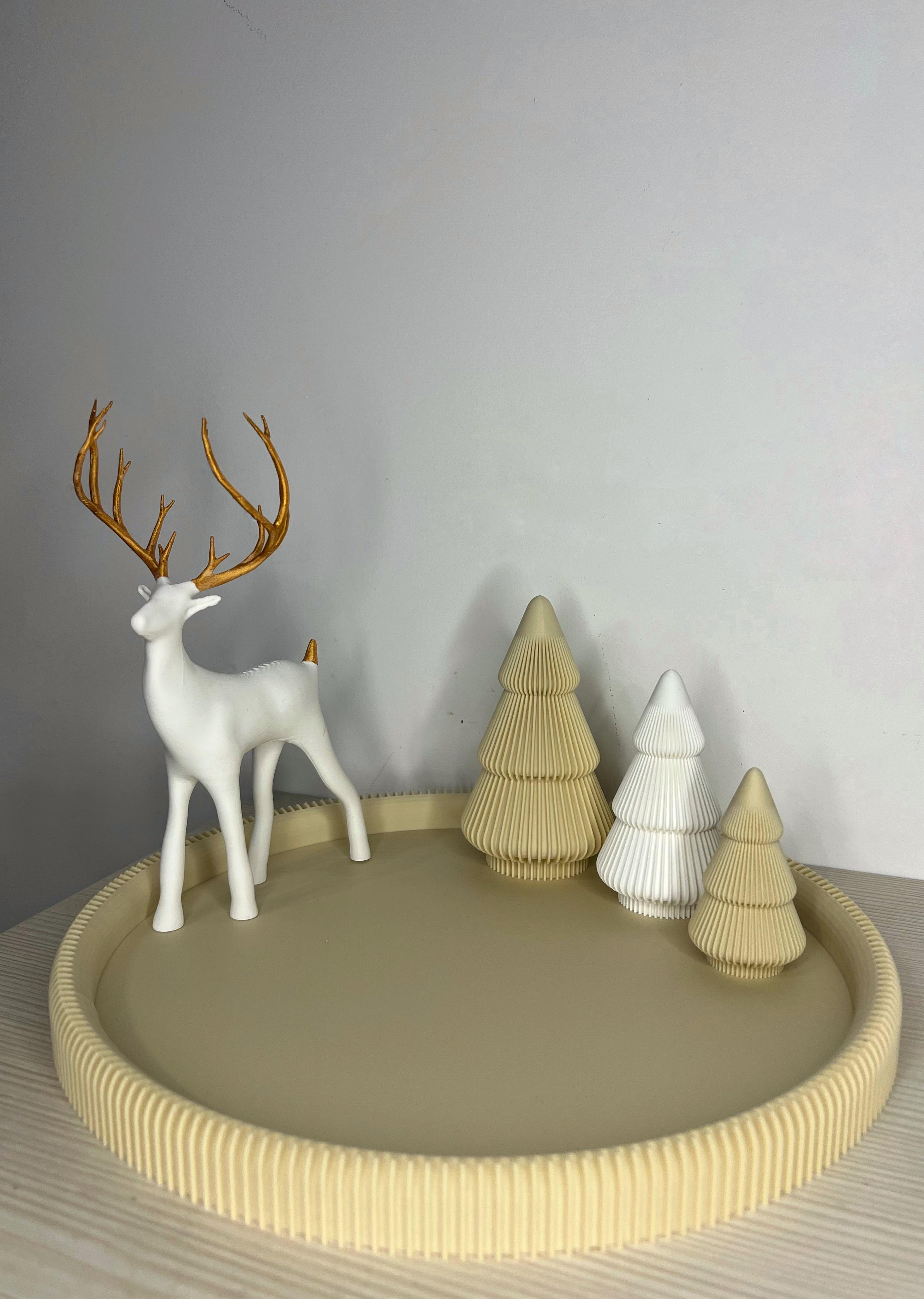 Новорічний Олень Білий з золотим (29877916) - фото 2 Новорічний Олень Білий з золотим (29877916) - фото 2