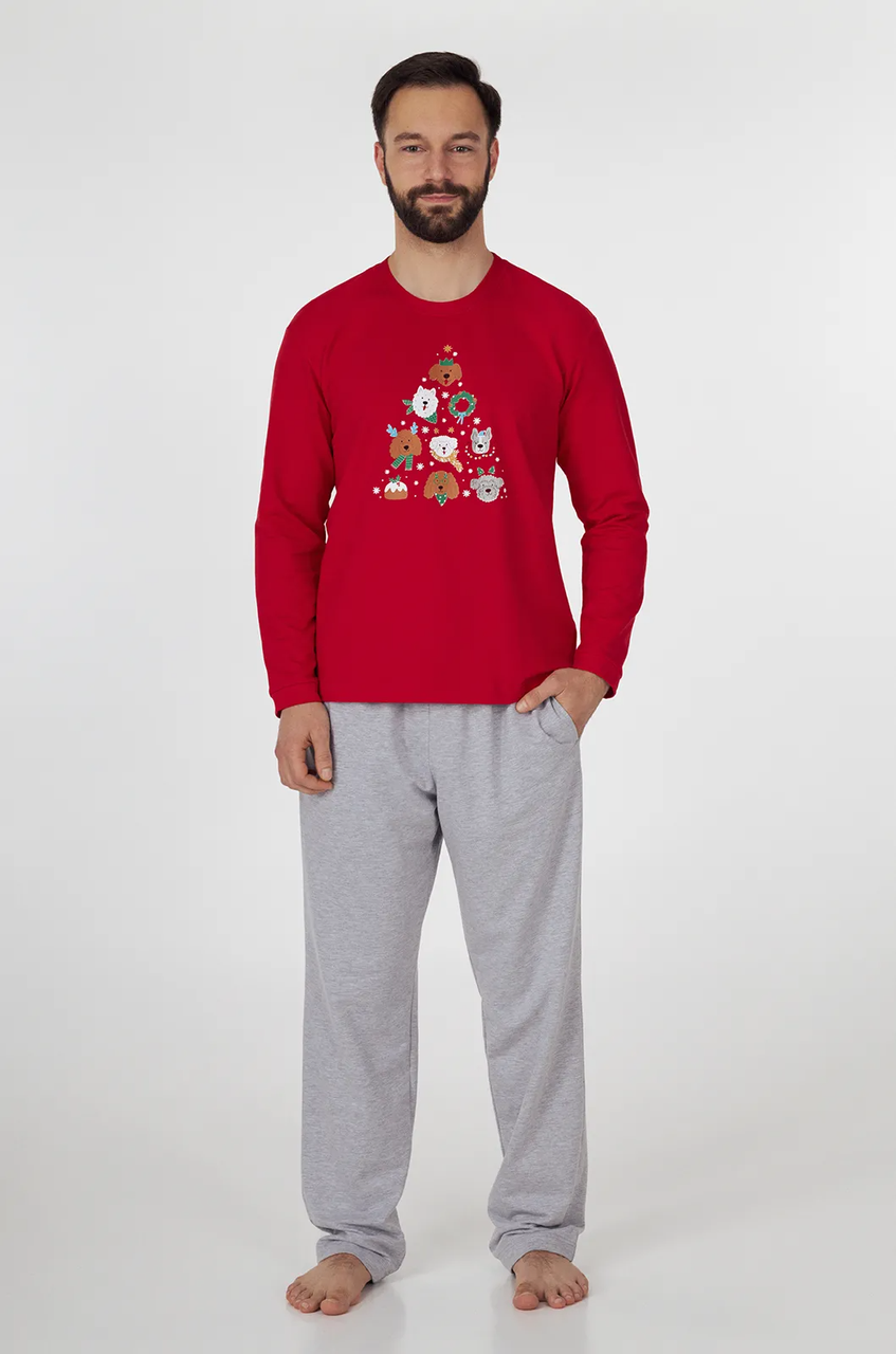 Пижама мужская Ellen DOGS 0880/14/01 XL Красный (31329334) Пижама мужская Ellen DOGS 0880/14/01 XL Красный (31329334)