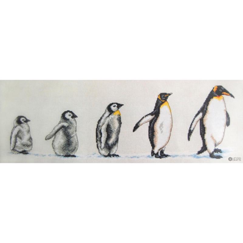 Набор для вышивания крестиком Anchor PCE751 Penguins in a row Пингвины в ряд (18542)