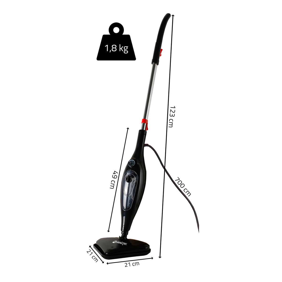 Швабра паровая MalTec 109062 HDS4500W Steam Mop Steam Washer IPX4 4 режима 2000 Вт 400 мл Черный - фото 2