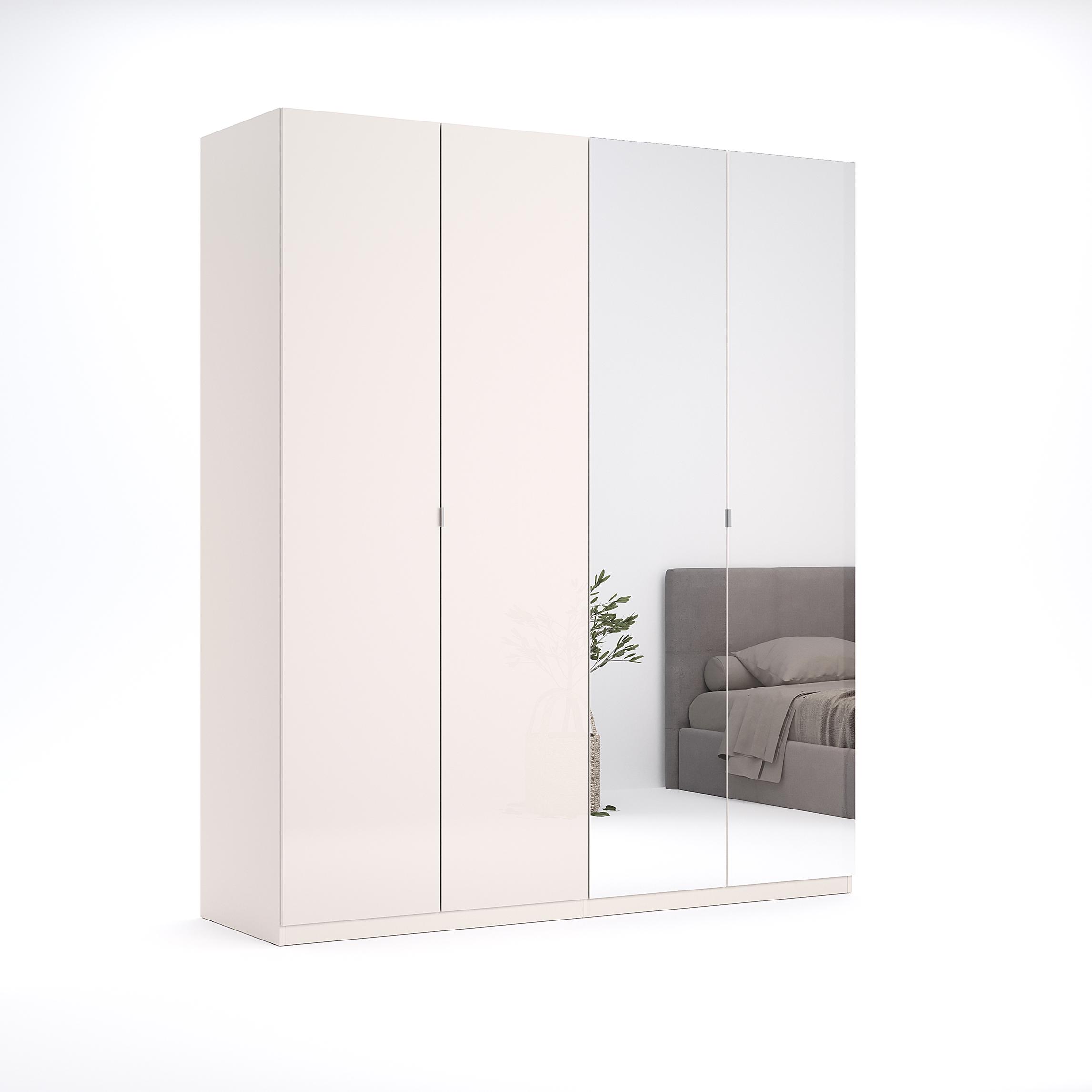 Шкаф MiroMark 4Д Лила ламинированная ДСП/зеркало 550х550х2106 мм Кашемир бежевый (46054) Шкаф MiroMark 4Д Лила ламинированная ДСП/зеркало 550х550х2106 мм Кашемир бежевый (46054)