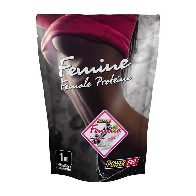 Протеин для женщин Power Pro Femine 1 кг Смородина с йогуртом