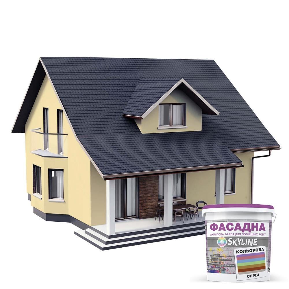 Краска акрил-латексная фасадная Skyline 5 л 1015-Y30R Песочный (2487186110) - фото 3 Краска акрил-латексная фасадная Skyline 5 л 1015-Y30R Песочный (2487186110) - фото 3