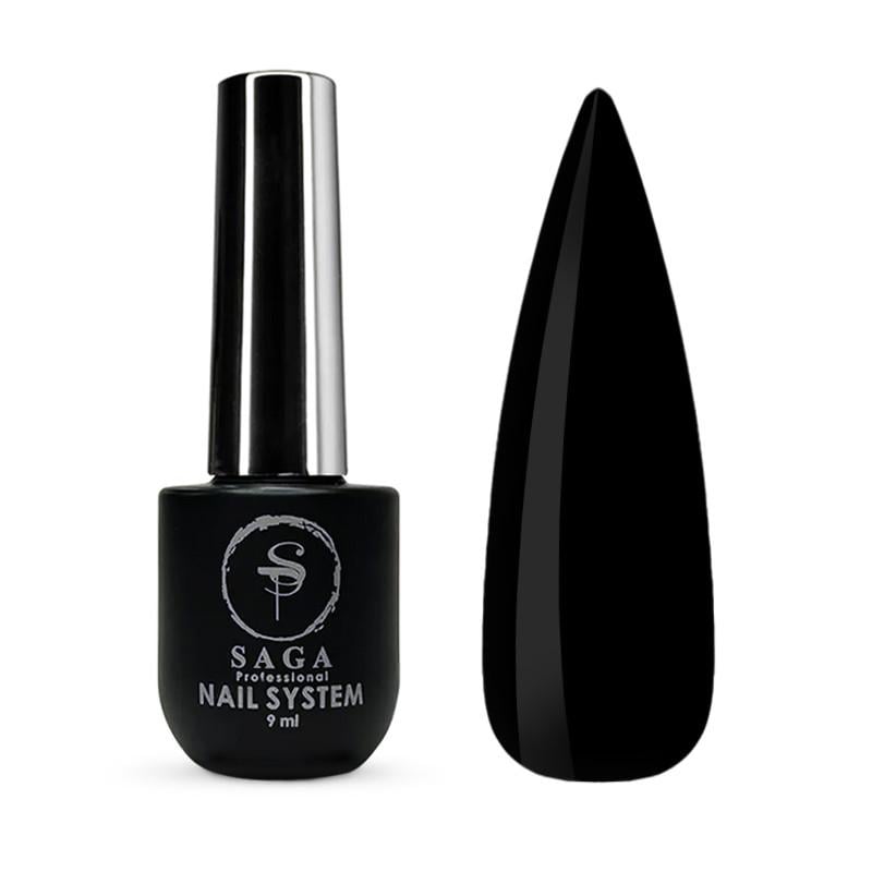 Гель-лак для ногтей Saga Super Black 9 мл Черный