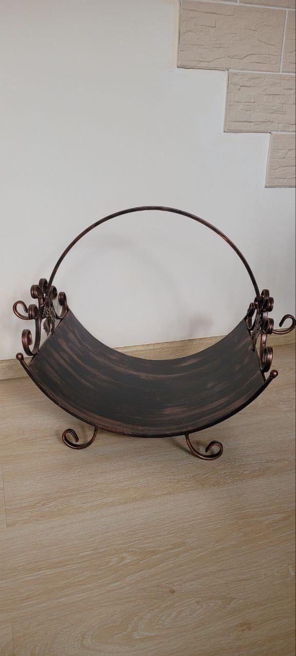 Дровниця кована 68х54х40 см Мідь (2538717080) - фото 4 Дровниця кована 68х54х40 см Мідь (2538717080) - фото 4