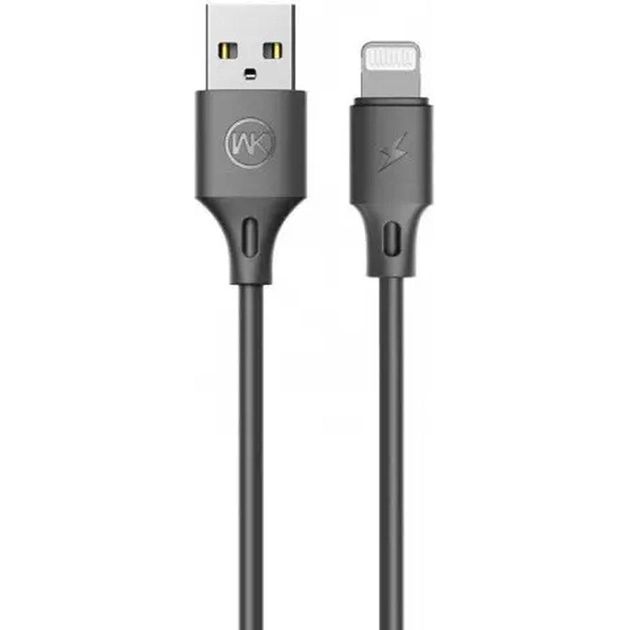 Кабель WK WDC-092i USB Lightning 2,4 А 1 м Чорний (6941027606766)