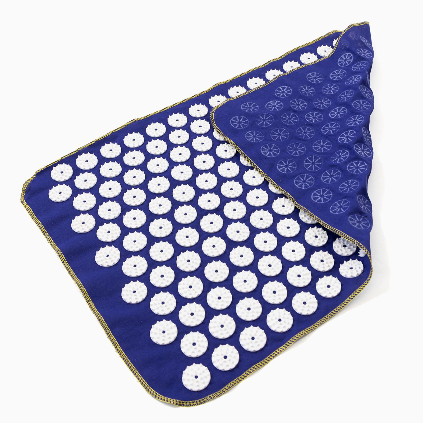 Массажный коврик Аппликатор Кузнецова и валик массажер для спины/шеи/ног/стоп/головы/тела OSPORT Сине-белый (n-0143) - фото 5 Массажный коврик Аппликатор Кузнецова и валик массажер для спины/шеи/ног/стоп/головы/тела OSPORT Сине-белый (n-0143) - фото 5