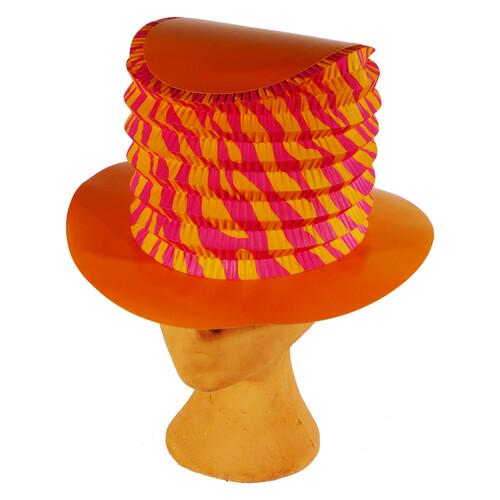 Шляпа трансформер цилиндр бумажный Seta Decor 13-59-OR