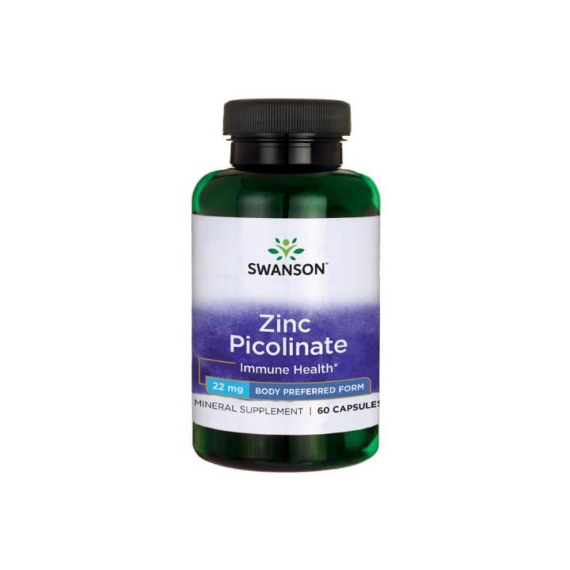 Пиколинат цинка Swanson Zinc Picolinate Body Preferred Form 22 mg 60 капс.