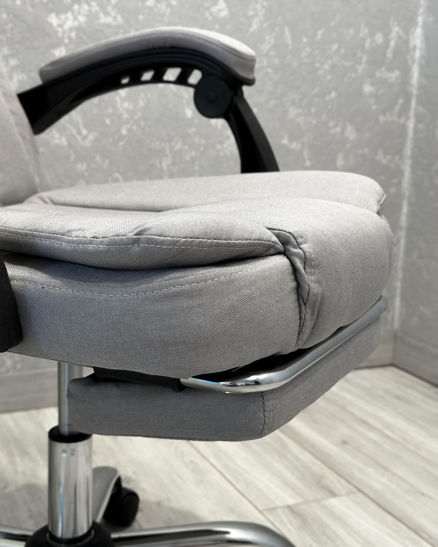 Крісло офісне з тканини BOSS KO22SZ Сірий - фото 8