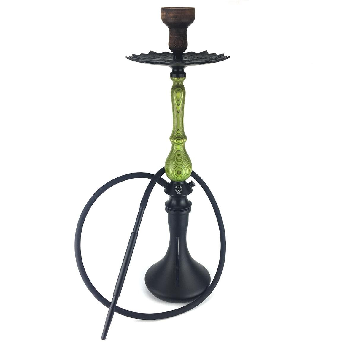 Кальян Karma Hookah 3.1 Green колба Craft Black Matt