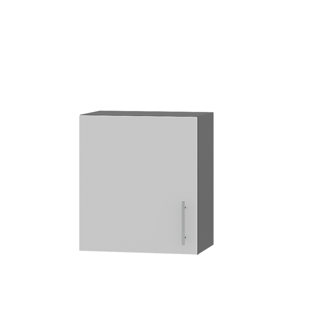 Шкаф верхний Эверест Оптима модуль Верх В20-500 50х30х56 см Нимфея Альба/Антрацит (07938)