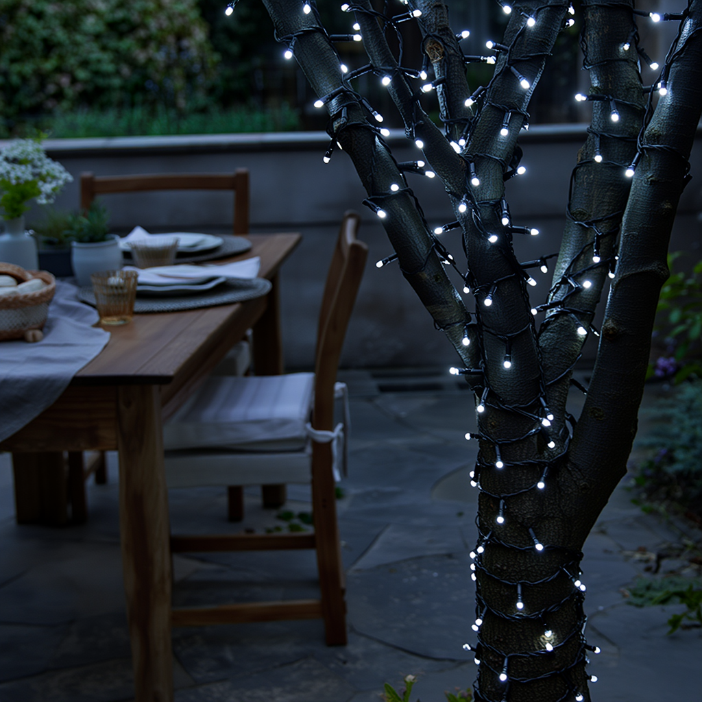 Гірлянда Нитка вулична 300 LED 30 м на сонячній батареї Білий (SB300L30MBW) - фото 3 Гірлянда Нитка вулична 300 LED 30 м на сонячній батареї Білий (SB300L30MBW) - фото 3