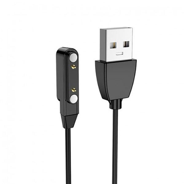 Кабель зарядный для смарт-часов Hoco Y2 USB магнитный Черный (10692664)