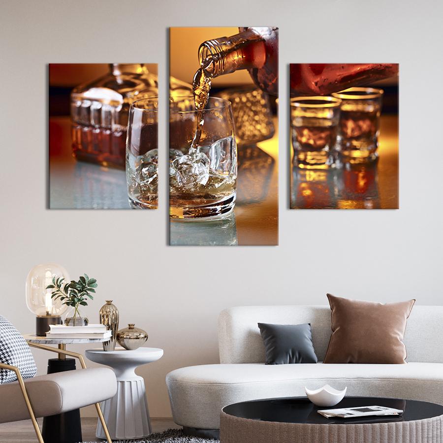 Картина для интерьера Крепкий виски 96x60 см (283-32)