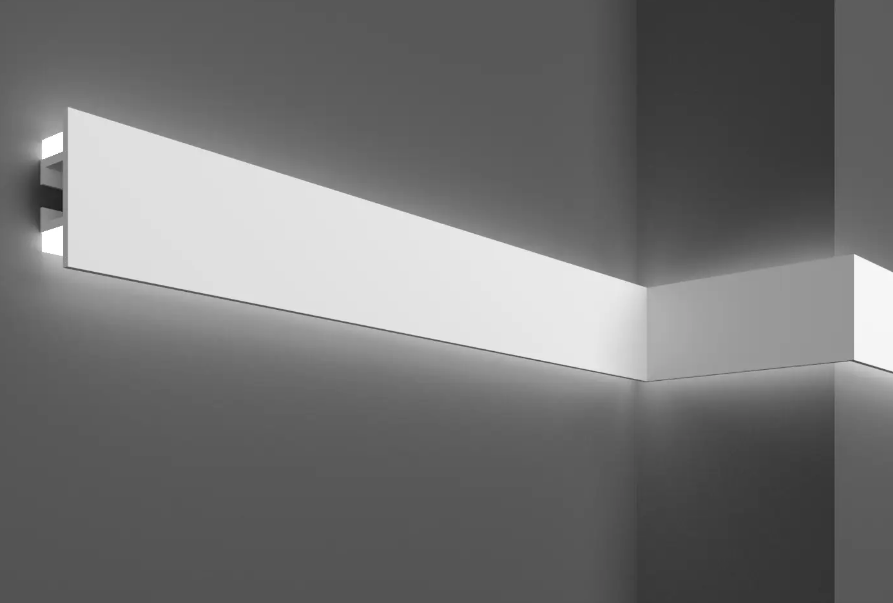 Молдинг полимерный для LED-освещения Grand Décor KH 907 жесткий 2000 мм (2322360009)