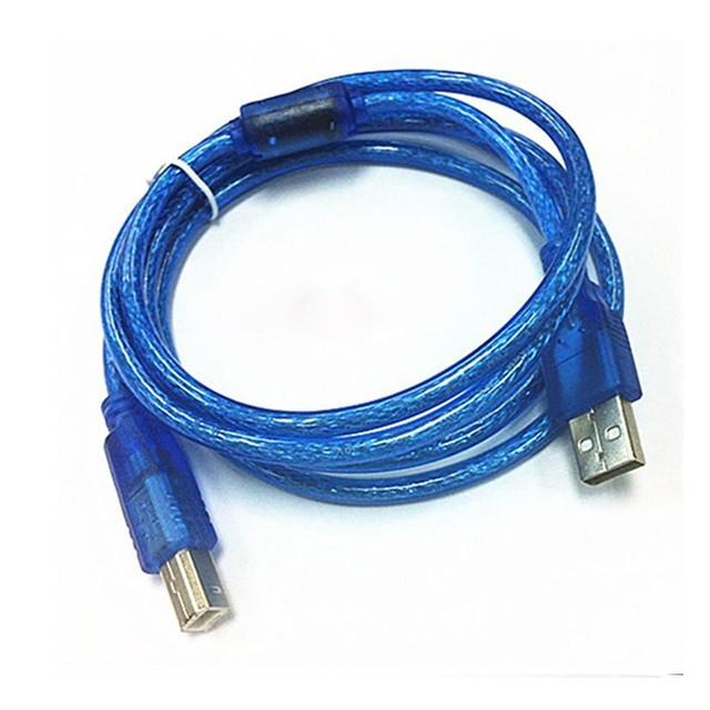 Кабель USB 2.0 AM-BM з феритом для принтера 1,5 м Синій