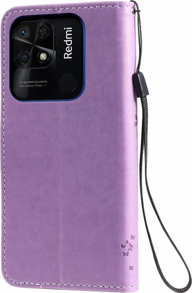 Чехол книжка Xiaomi Redmi 10C Кот и Дерево Lilac (30495-3B) - фото 2 Чехол книжка Xiaomi Redmi 10C Кот и Дерево Lilac (30495-3B) - фото 2
