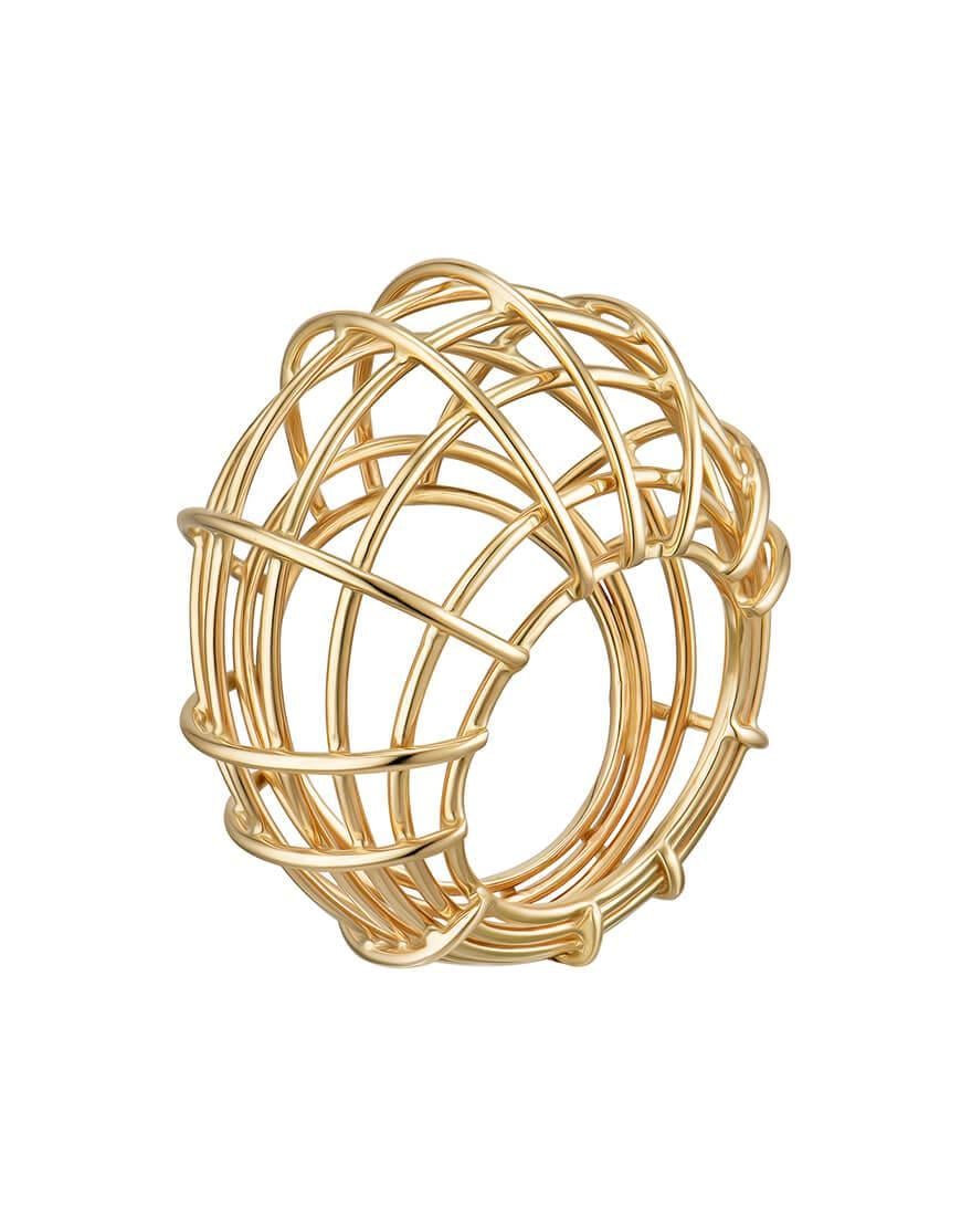 Перстень Grid жіночий RIMMART JEWELRY жовтий 17 Перстень Grid жіночий RIMMART JEWELRY жовтий 17
