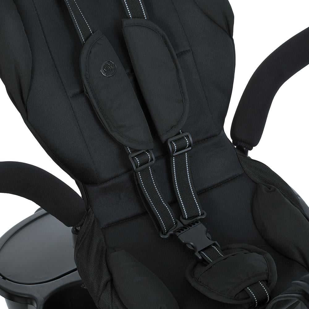 Велосипед триколісний Turbo Trike MT 1001-1 з батьківською ручкою і поворотним сидінням Чорний - фото 16