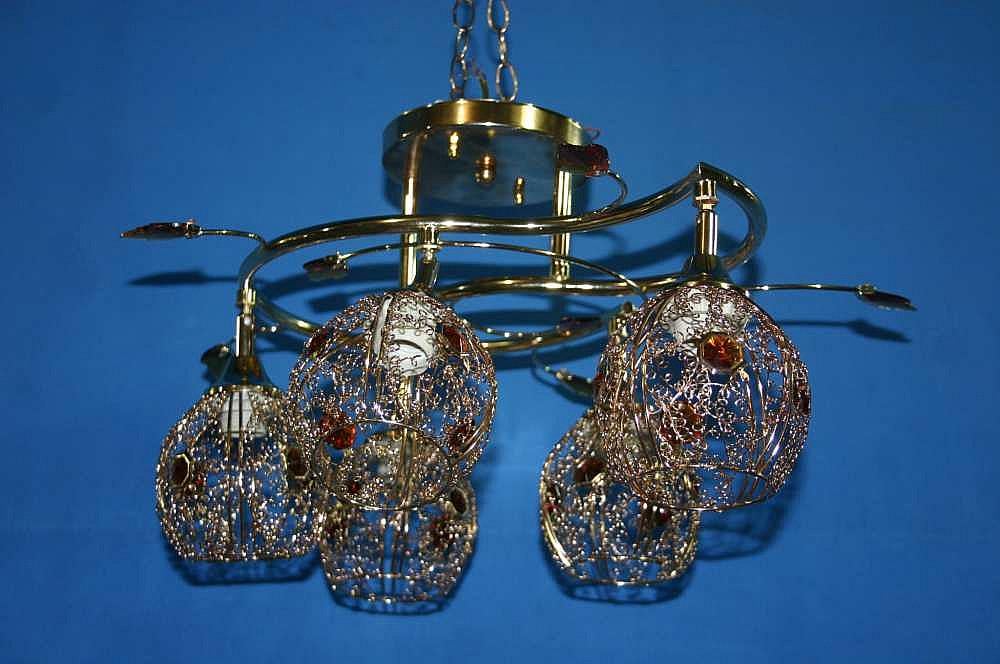 Люстра с плафонами Ray L3611/5 FGD (IR005781)