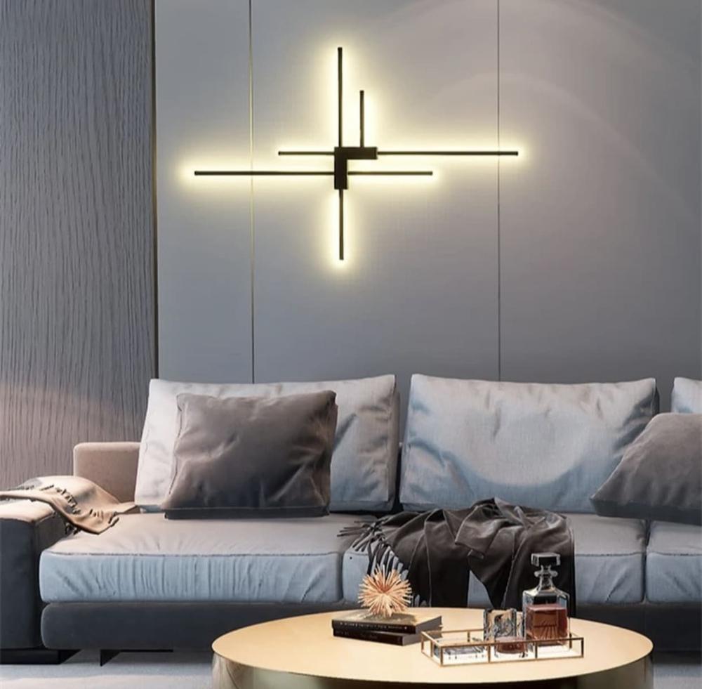 Бра Line.F WJ 7214/7 BK минималистичная модель на 7 рожков (974_1462)